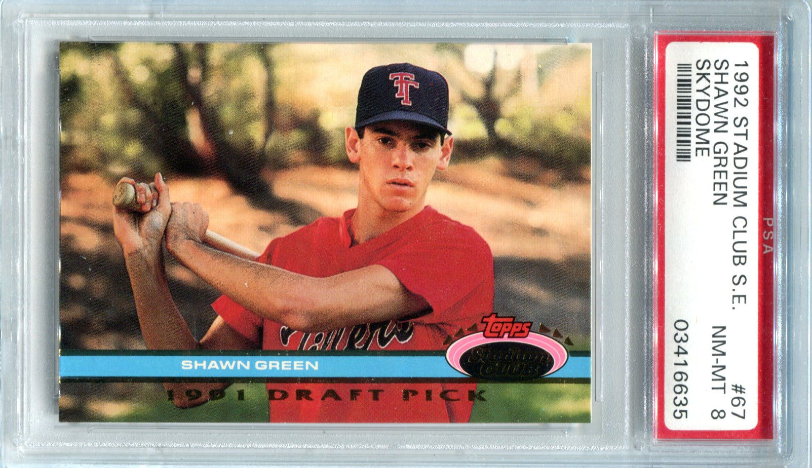 Shawn Green 1992 Topps Stadium Club Rookie Card (PSA) | Hollywood