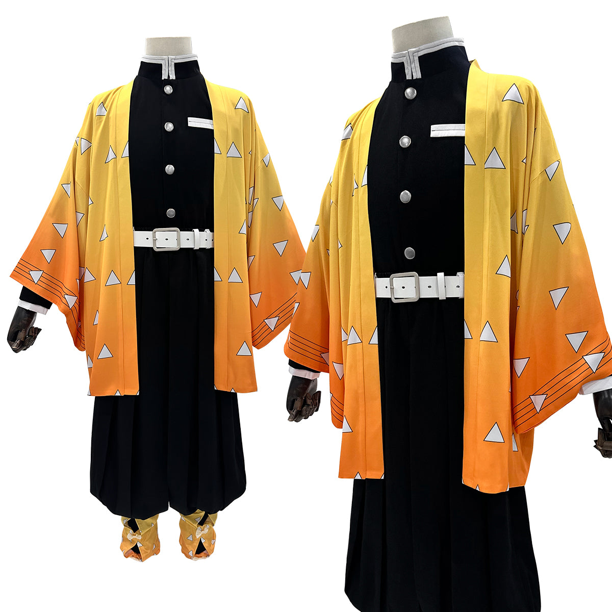 在庫品】HOLOUN 鬼殺の隊我妻善逸コスプレ服 ハロウィン アニメ