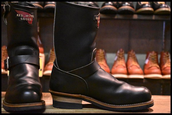 8D 良品 PT99刺繍 Y'S別注】レッドウィング 2268 エンジニア 黒