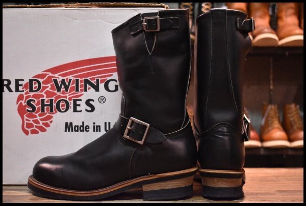 8.5D 箱付 良品 PT99刺繍】レッドウィング 2268 エンジニア 黒