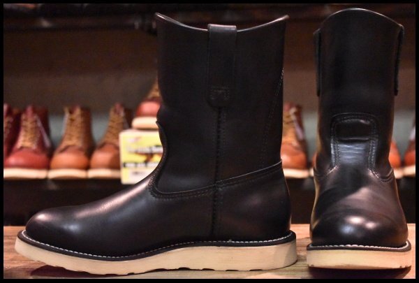 7E 美品 06年】レッドウィング 8169 ペコス 黒 ブラッククローム