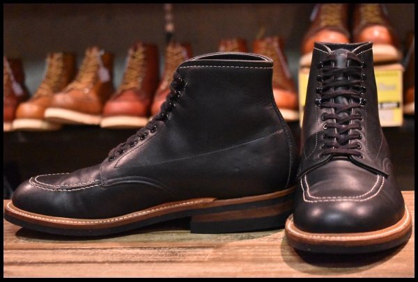 7.5D 美品】ALDEN オールデン 401 インディーブーツ 黒 ブラック