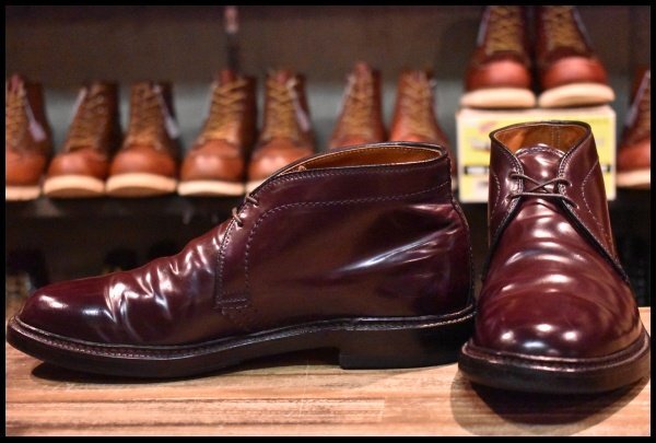 7.5E 良品】ALDEN オールデン 1339 チャッカ バーガンディ コードバン