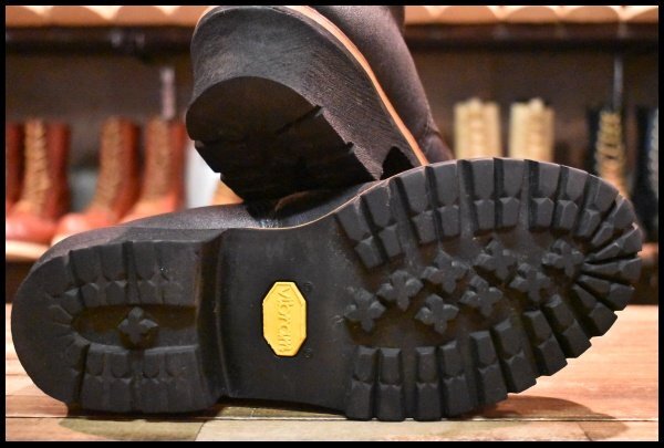 9.5EE 良品 PT91刺繍】レッドウィング 2218 ロガー 黒 ブラック