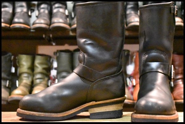 5D 良品 旧シルエット 06年】レッドウィング 2268 エンジニア ブラック