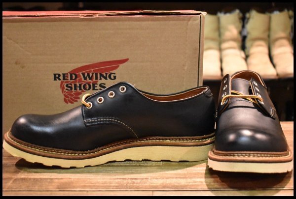 9.5D 箱付 未使用 15年】レッドウィング 8002 オックスフォード 黒