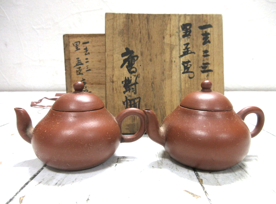 古い中国朱泥急須 ”一去二三里” あの孟臣の急須！（箱有） | 大阪の