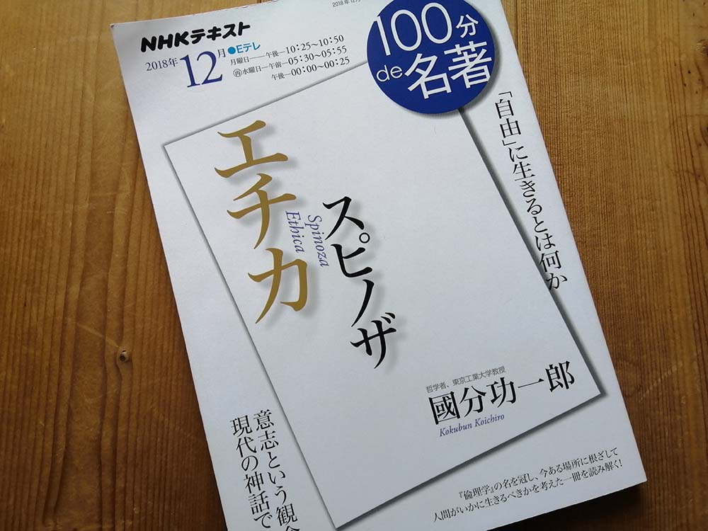 100分de名著 スピノザ エチカ』絶妙にわかりやすい驚異の入門書 - 細川