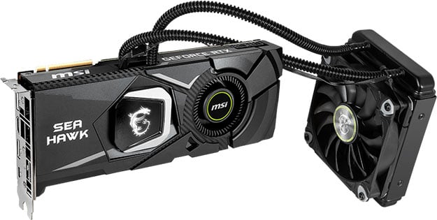 MSI GeForce RTX 2080 Ti Sea Hawk X Hybrid Water Cooled Graphics