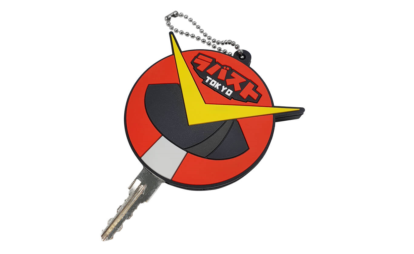 キーカバーをオリジナルのデザインで製作できます。半立体構造のラバー