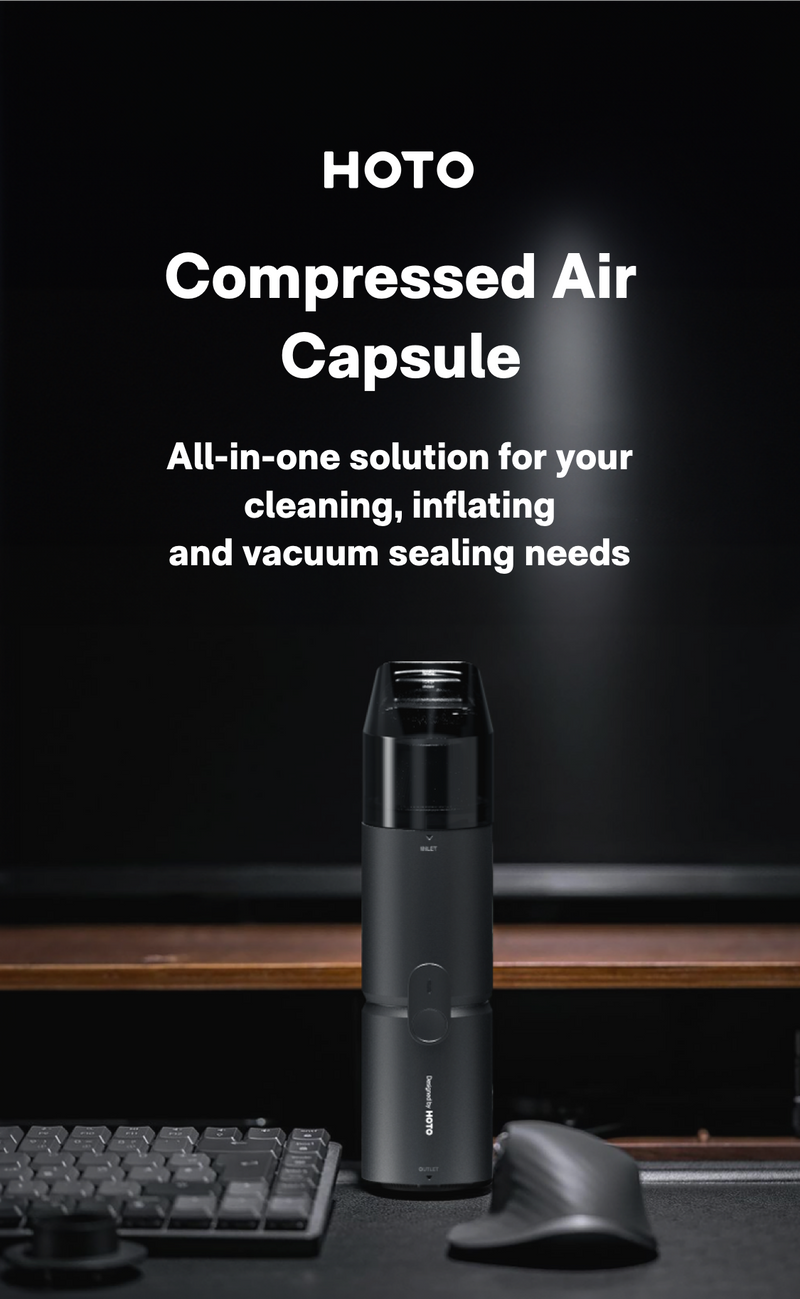 HOTO Cordless Electric Air Duster & Vacuum