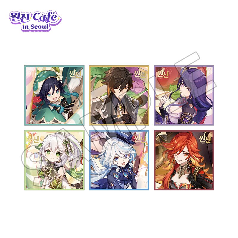 原神カフェ in ソウル」で5万ウォン以上決済時にもらえる特典に「SD