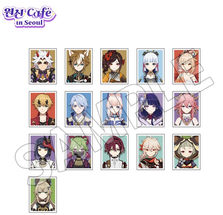 原神カフェ in ソウル」で『証明写真SET 스킨(スキン)Ver.』が販売決定