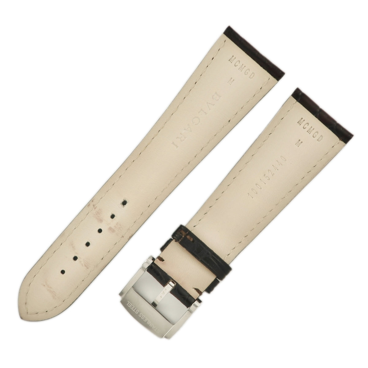 ブルガリ BVLGARI 純正 オクトローマ（OC41S）用クロコバンド Mサイズ