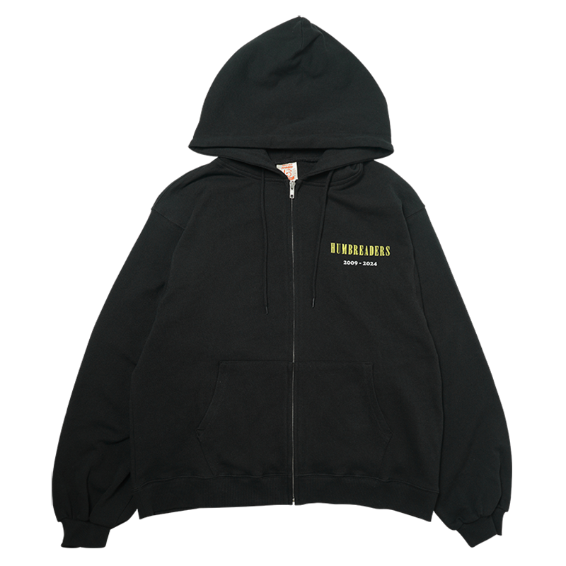 15周年ZIPパーカー 〈All Songs〉［ブラック］ | ハンブレッダーズ