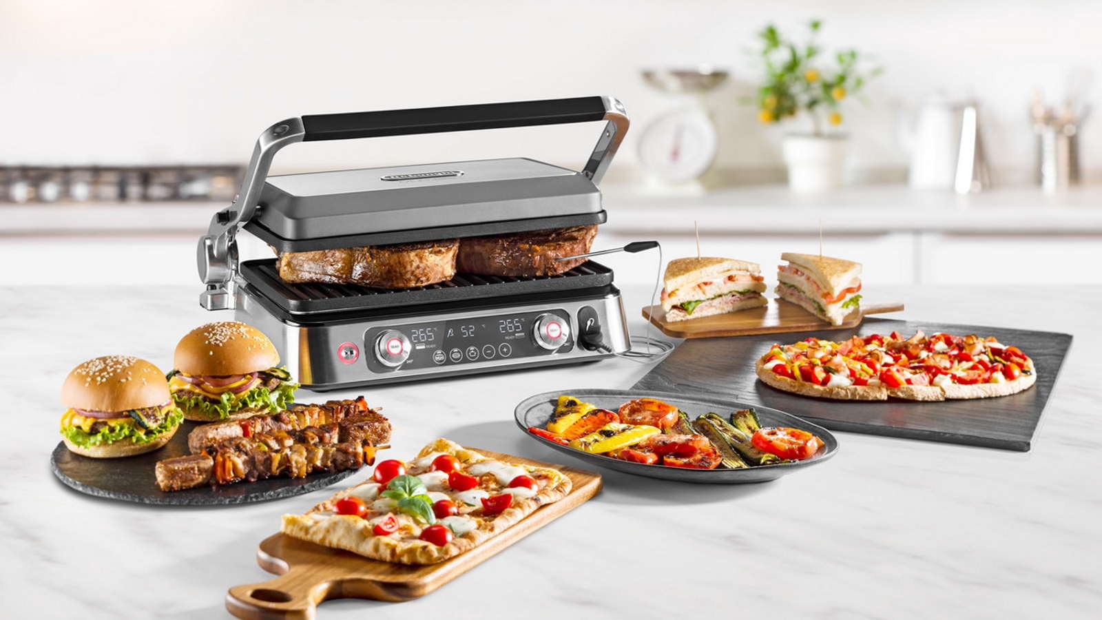 DeLonghi Multigrill 1100 Grill with Thermoprobe | Harvey Norman