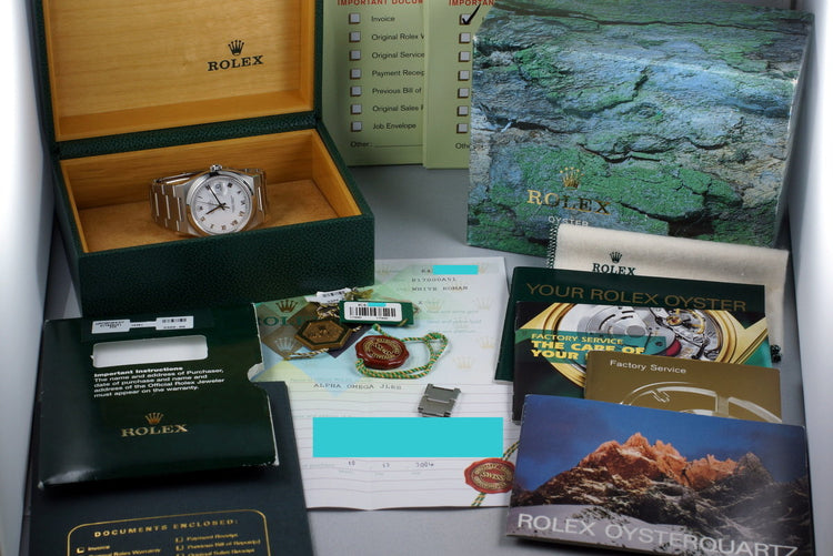 HQ Milton - 2001 Rolex OysterQuartz DateJust 17000 with Box and