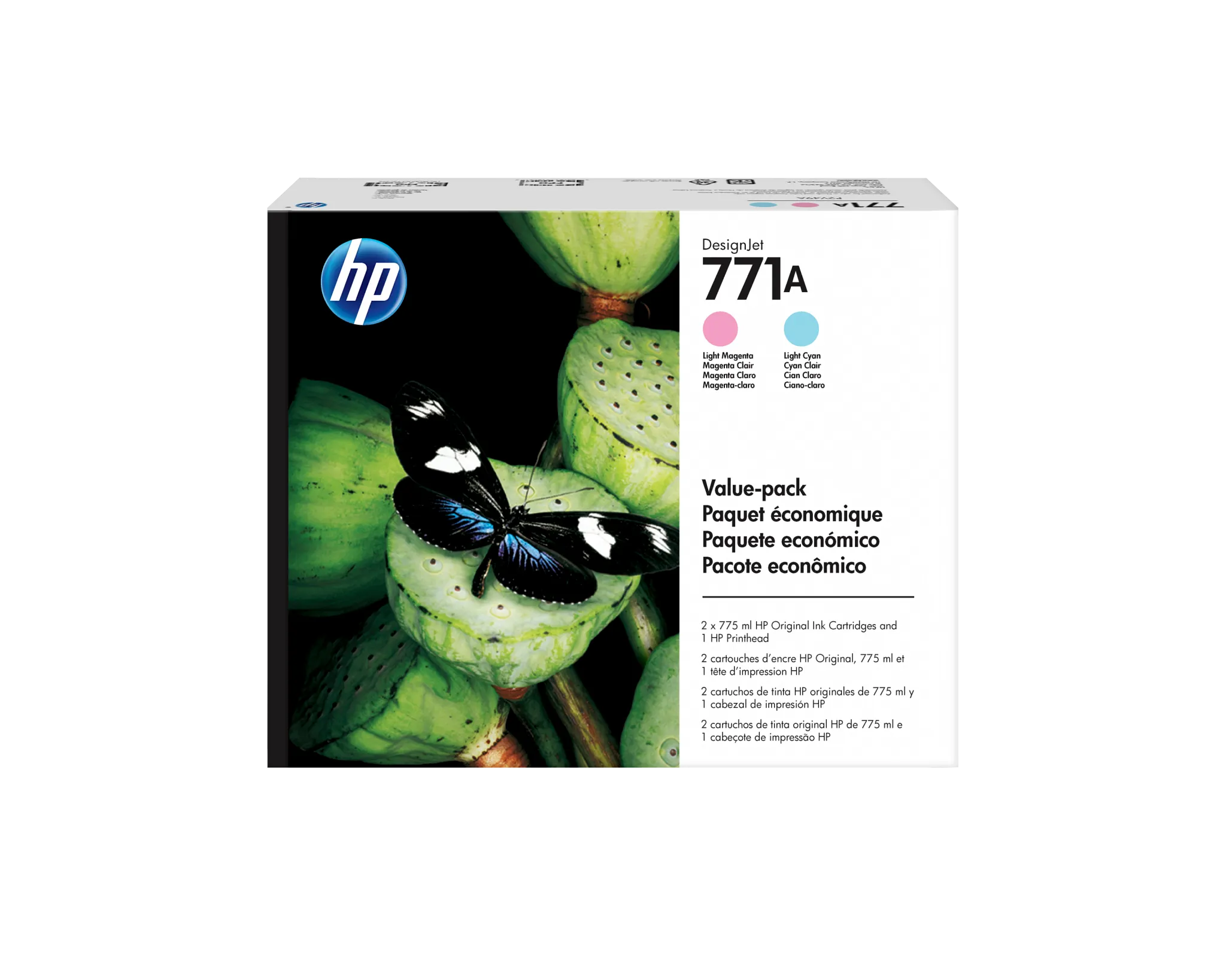 HP® 771 Light Magenta/Light Cyan DesignJet Printhead (CE019A)