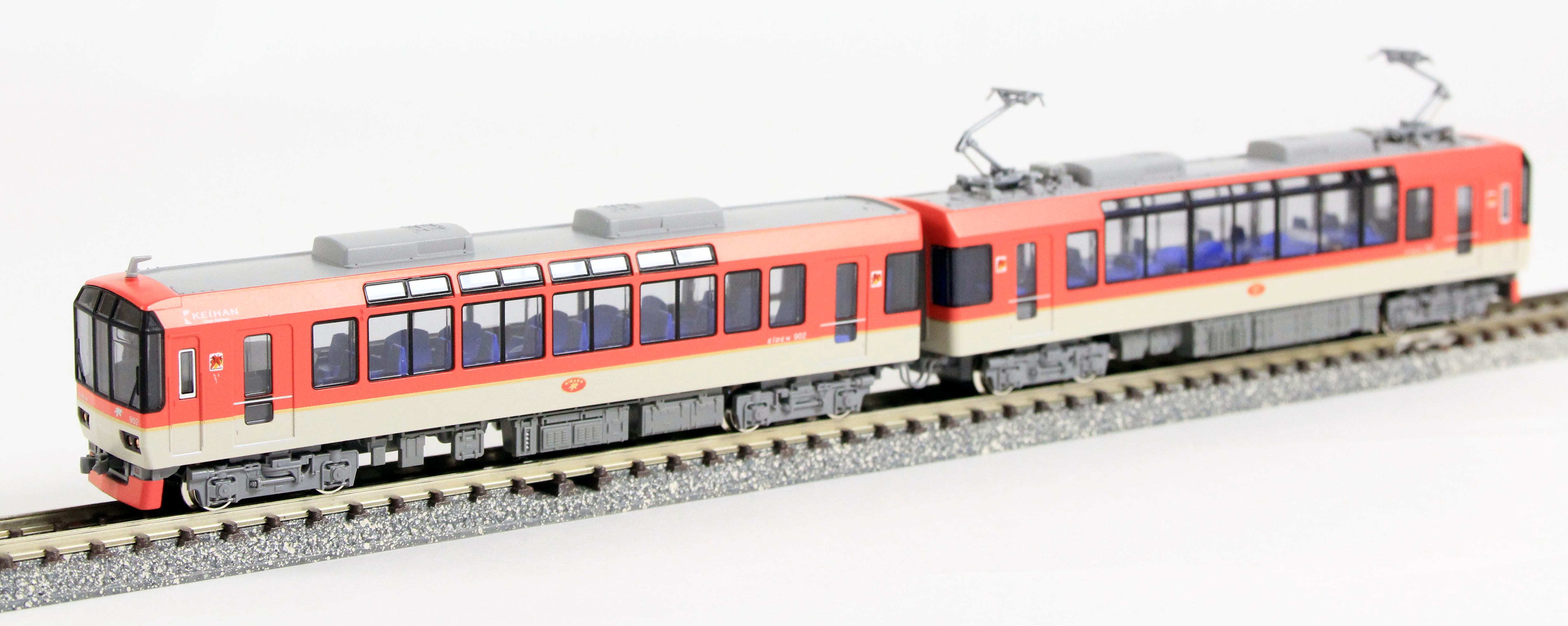 KATO 10-1471 叡山電鉄900系 きらら（メープルレッド） 鉄道模型 N