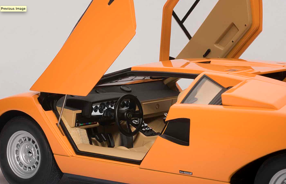 1/18 ランボルギーニ カウンタック LP400 (オレンジ) | 鉄道模型