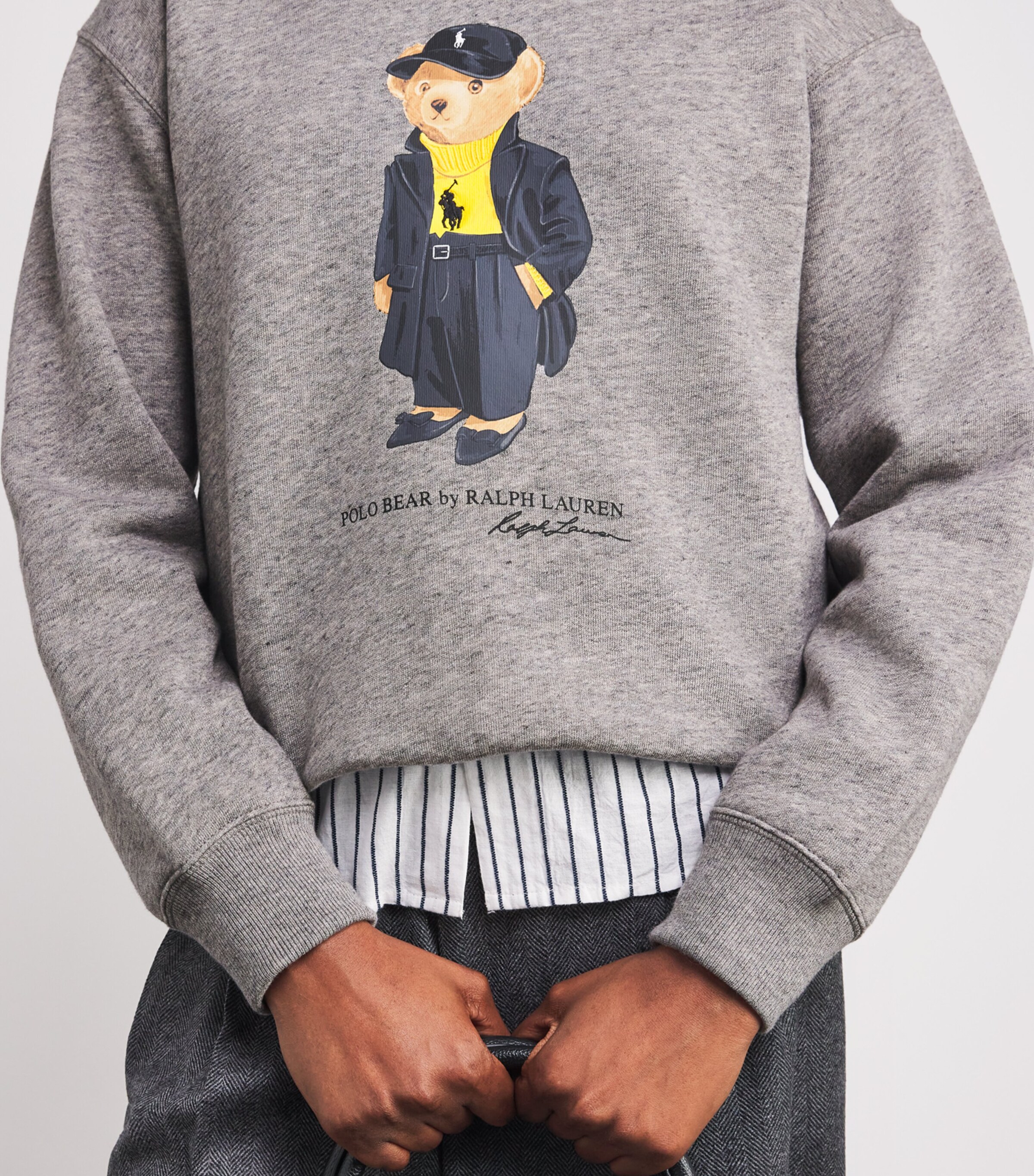 Polo Ralph Lauren Grey Cotton-Blend Polo Bear Sweatshirt | Harrods US
