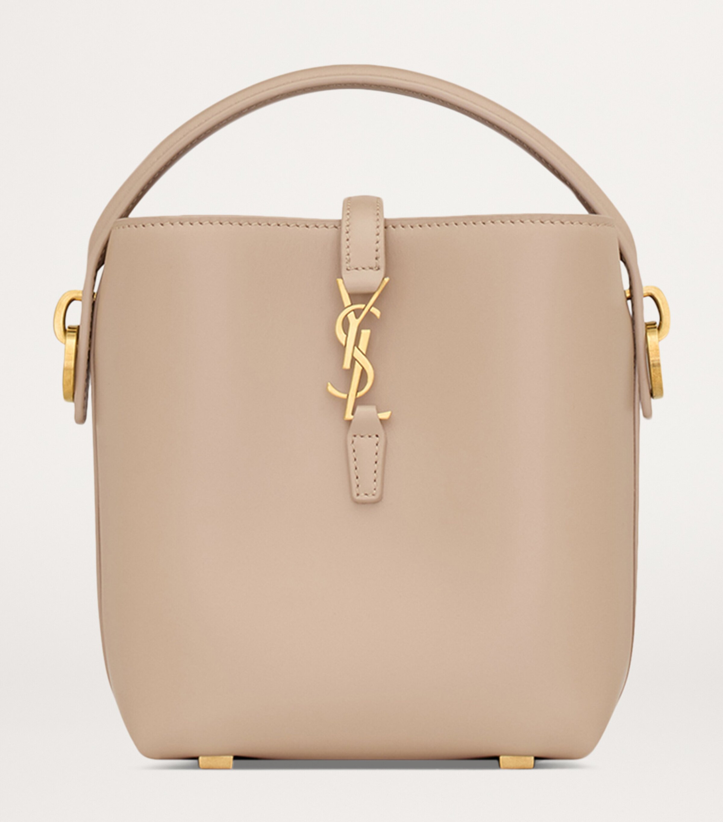 Saint Laurent Beige Mini Calfskin Le 37 Bucket Bag | Harrods US