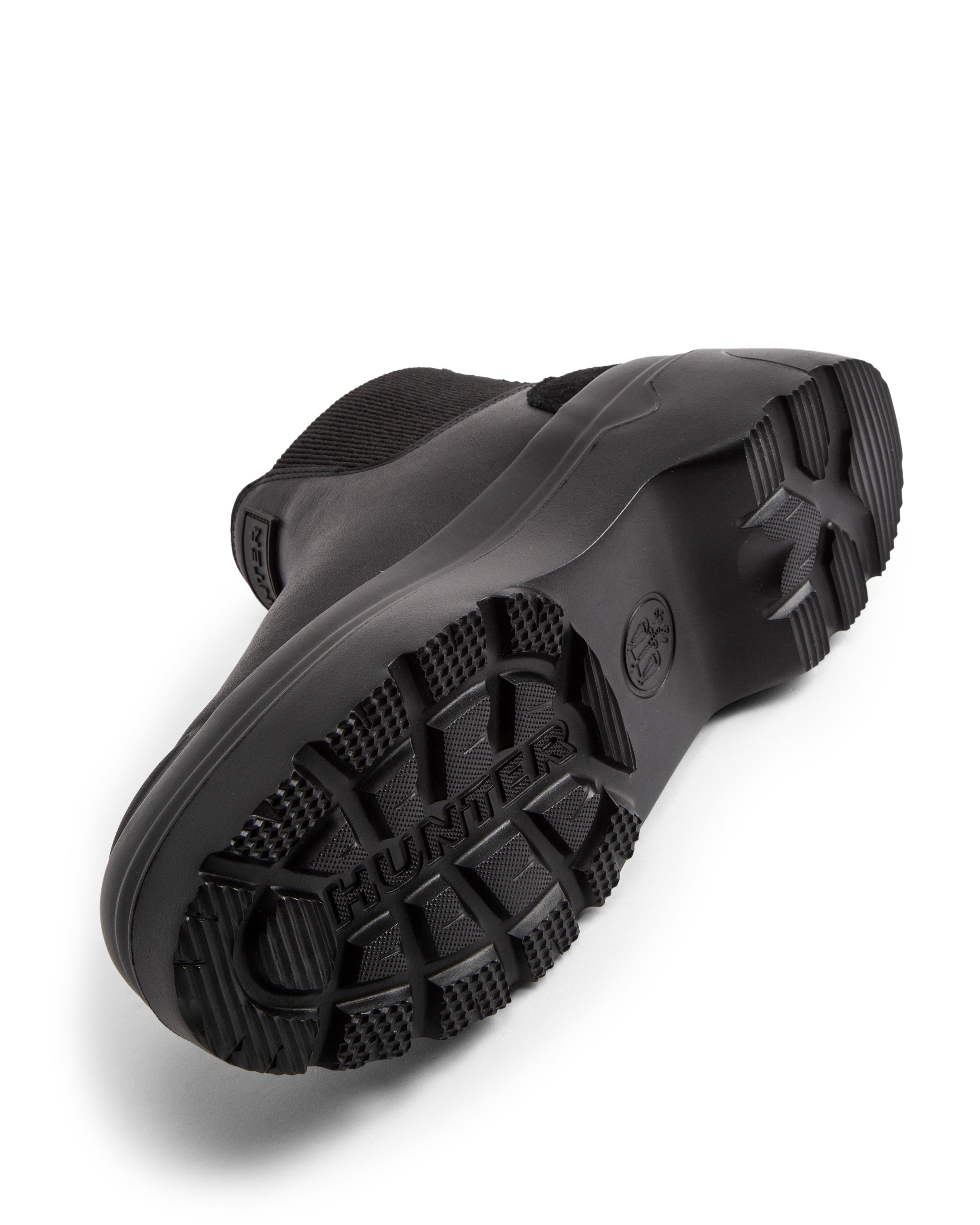 リファインド エクスプローラー プルオン レザー ブーツ - ブラック