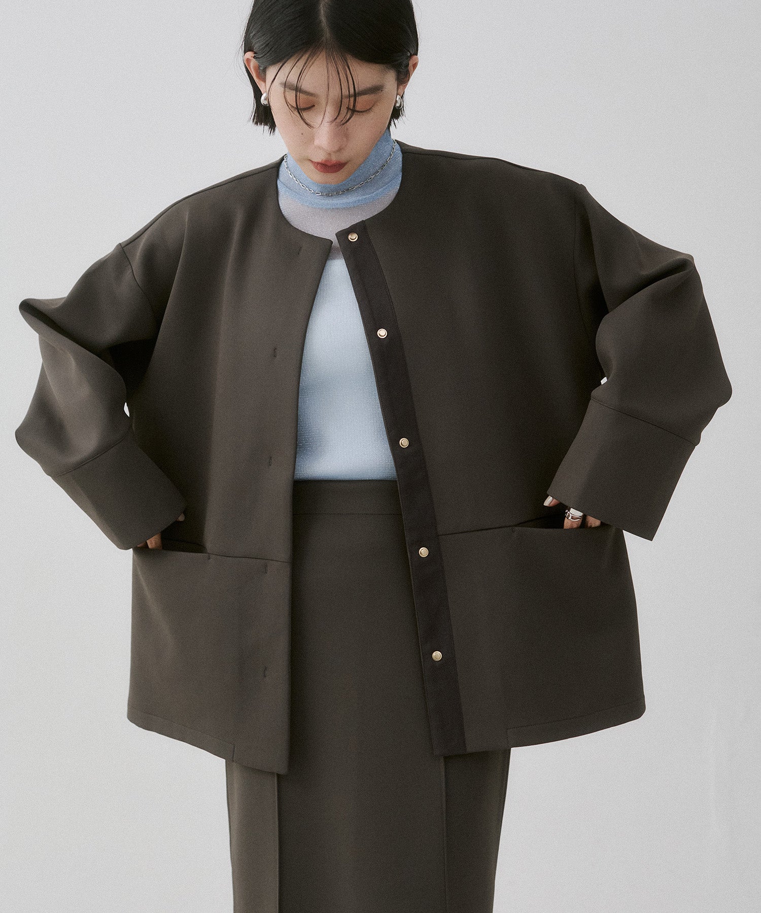 ダンボール ノーカラーコート