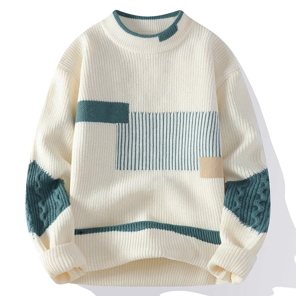 Patchwork Knitted Pullover – Hudson & Mark