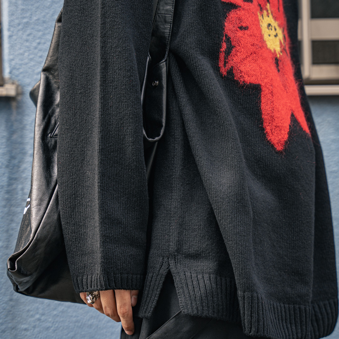 ヨウジヤマモト 21AW フラワークルーネックニット再入荷 | HUES 福岡