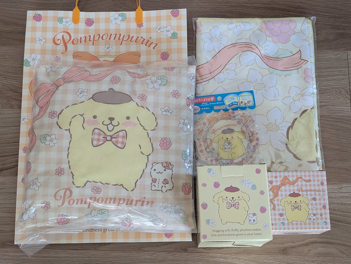 ポムポムプリン福袋[2026]の中身をネタバレします！🍮プリンの世界に