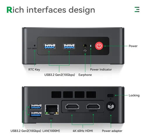 Mini Pc Trigkey G4 N100 12th Intel 16gb Ram 500gb Ssd Win11