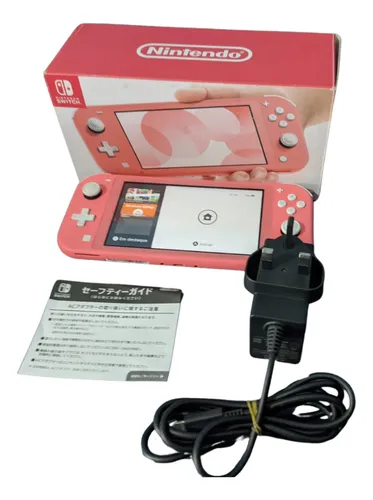 Console Nintendo Switch Lite Rosa Na Caixa Jp | MercadoLivre