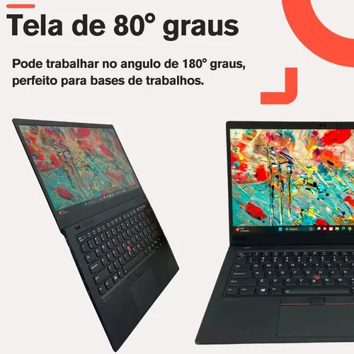 Notebook Lenovo Thinkpad X1 Carbon G8 I5 16gb Touch Full Hd Preto