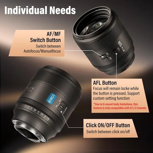 Lente Telefoto Sirui, Aurora 85mm F1.4, Para Nikon Z | Frete grátis