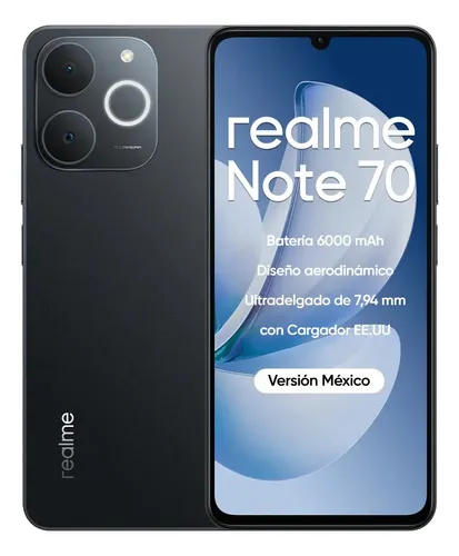 Realme Note 70 128gb/4gb Ram Tela 6.74 Cor Preto | Frete grátis