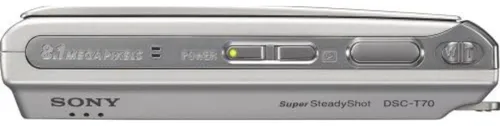Câmera Digital Sony Cyber-shot Dsc-t70 De 8.1 Mp (prata) Prateado