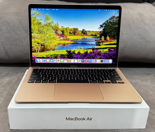 Apple Macbook Air M1 A2337 Bateria 94% Gold Impecável Dourado
