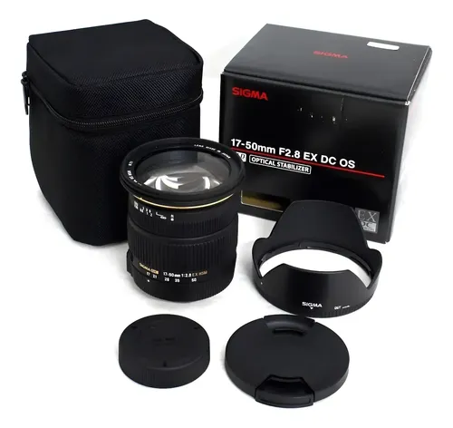 Lente Sigma 17-50mm F/2.8 Ex Dc Os Hsm Para Nikon Nikon F Preto
