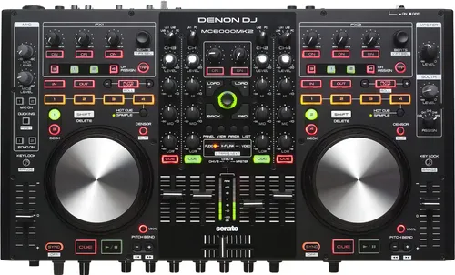Controlador Denon Dn Mc 6000 Mk2 Usb Serato Mixer Dj Midi Color