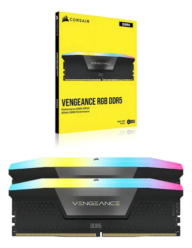 Memoria Ram Corsair Vengeance 32gb Rgb Drr5 6200mhz Black