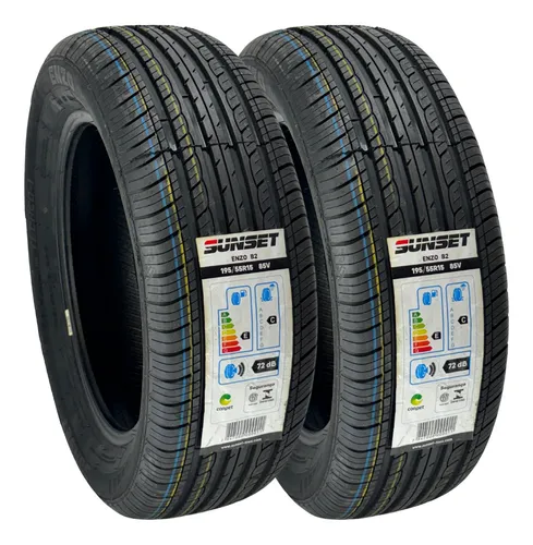 Kit 02 Pneus 195/55r15 85v Sunset Enzo B2 Fox | MercadoLivre
