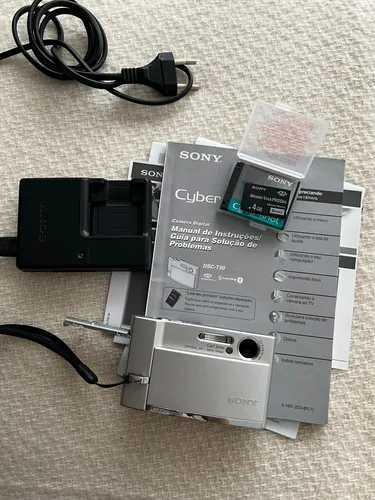 Sony Camera Digital Cyber Shot Dsc-t30 E Acessorios Prateado