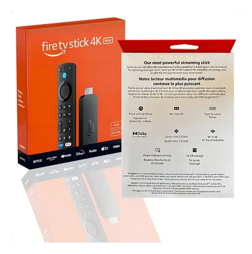 Amazon Fire TV Stick 4K MAX 16GB Wi-Fi 6E Alexa Controle por Voz