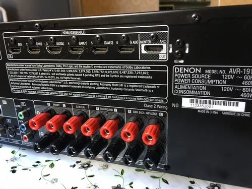 Receiver Denon Avr-1912 7.1ch 125w Rms | MercadoLivre