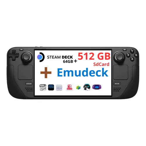 Steam Deck 64gb + 512gb De Sdcard + Emudeck + Cor Preto | MercadoLivre