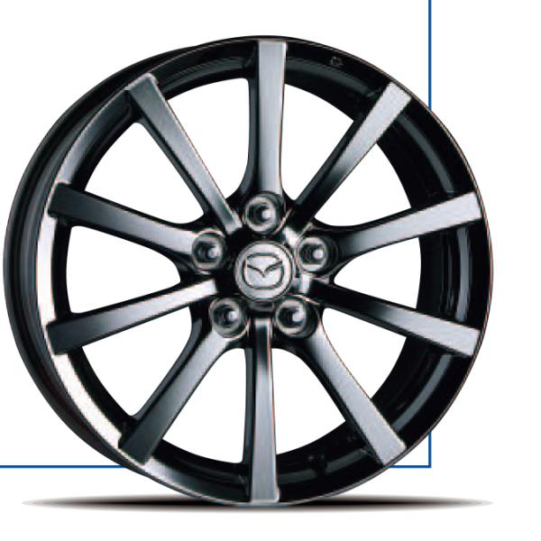 マツダ（MAZDA）アルミホイール(スパッタリング) 1本 17×7J センター