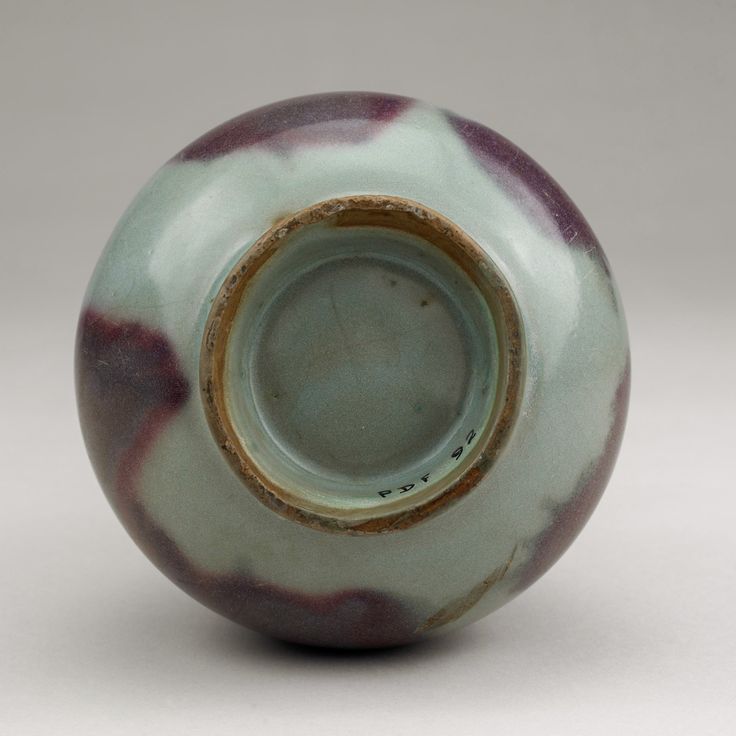 北宋 鈞窯 天藍釉紫斑長頸瓶 - 大英博物館 (British Museum) | Pottery