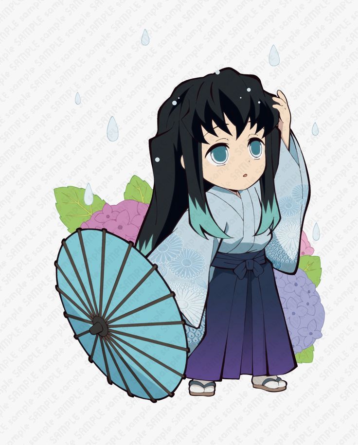 アニメ「鬼滅の刃」時透無一郎 梅雨2020 描き下ろしみにきゃらイラスト