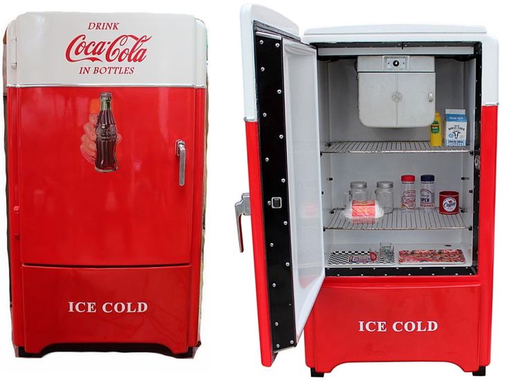 アメリカ製、ゼネラルエレクトリック社製のコカコーラ冷蔵庫